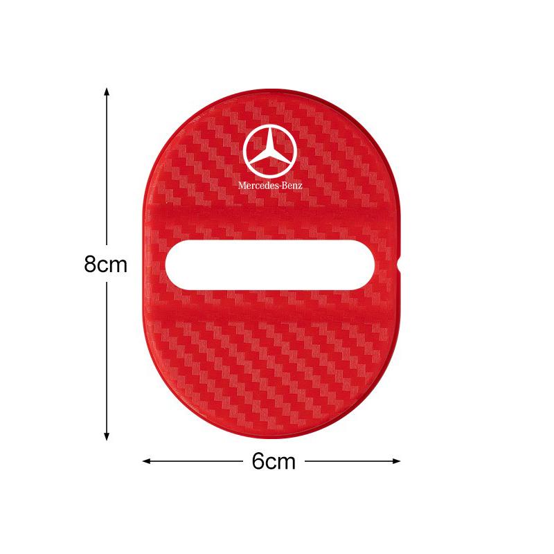 For Mercedes Benz 4PC Car Door Lock Anti Rust Protective Cover Car Door Lock Cover For Mercedes Benz AMG W124 W202 W203 W204 W210 W212 CLK Sticker