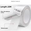 Exhaust Pipe Insulation Tape Exhaust Heat Tape Manifold Downpipe High Temperature Bandage Tape Silver Adhesive Tape