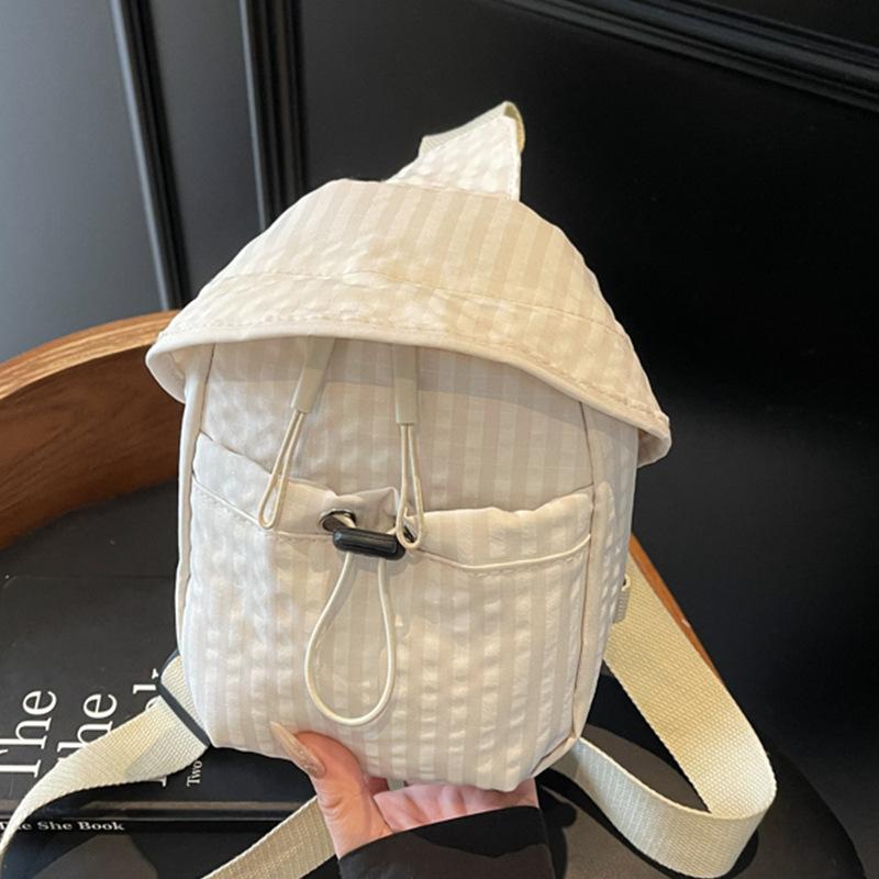 2025 New Niche Design Ins Casual Simple Fashion Shoulder Bag Canvas Mobile Phone Bag Women's Messenger Bag