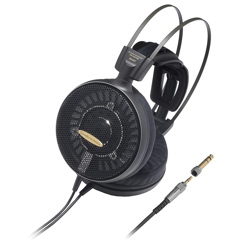 

audio technica ATH-AD2000X headphone wired open type High resolution sound source compatible cable 3m