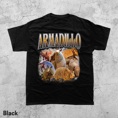 Armadillo Vintage Graphic T-Shirt Retro Wildlife Animal Tee Funny Naturecore Shirt Armadillo Lover Gift 90s Style Streetwear