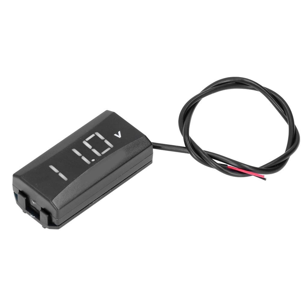 Voltage Testing Meter LED Digital Display Universal for Car Motorcycle Electric Vehicle 12V‑80V