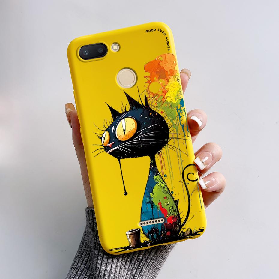 For Xiaomi Redmi 6 Case Redmi 6A Cute Cartoon Frog Back Cover Silicone Soft Phone Case For Xiaomi Redmi 6 6A Redmi6 Coque Bumper
