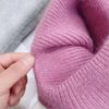 Fashion Angora Soft Cashmere Winter Hat Women Solid Rabbit Fur Beanie Ladies Thick Warm Skullies Knitted Hat