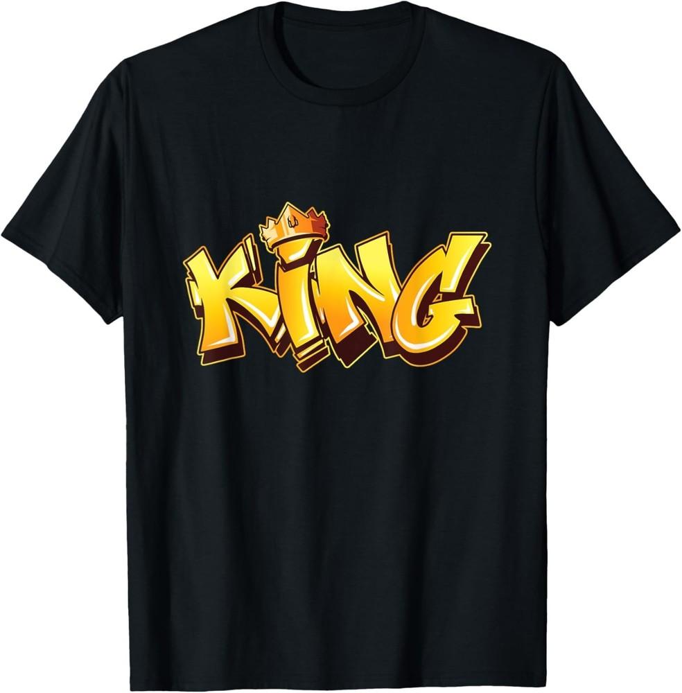 

King Graffiti Art Street Art Urban Style Spray Paint Hip Hop Gift Unisex T-Shirt S