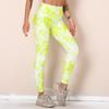 Pantaloni da yoga traspiranti ad asciugatura rapida con stampa digitale Fitness Leggings sportivi elastici stretti a vita alta da donna