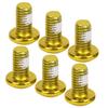 M5x10mm Mountain Bike Brake Disc Titanium Steel Screw Bicycle Universal T25 Head BoltsYellow