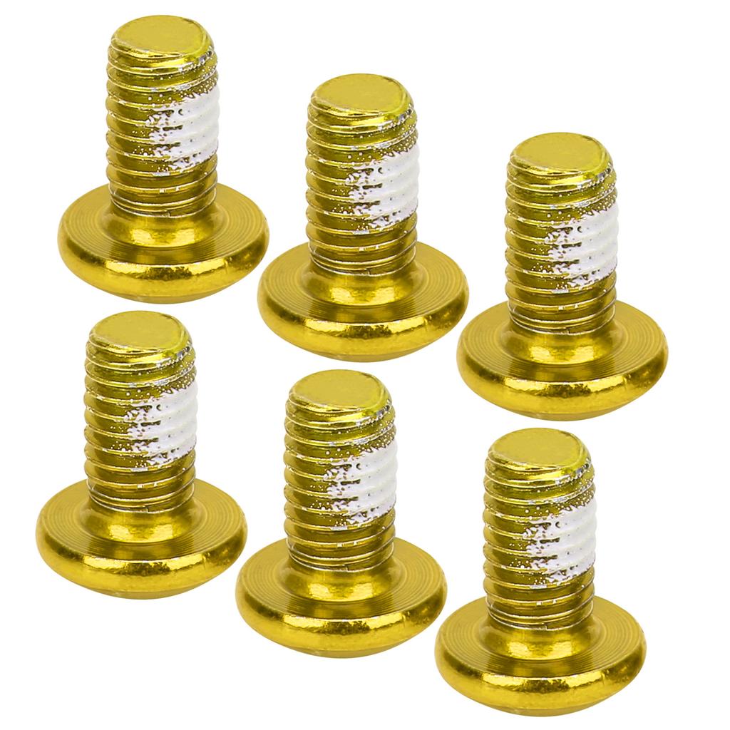 M5x10mm Mountain Bike Brake Disc Titanium Steel Screw Bicycle Universal T25 Head BoltsYellow