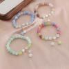 Bracelet Natural Stone Watermelon Tourmaline Rose Stone Xinjiang Jade Powder Crystal Bracelet Bracelet Girlfriend Dopamine