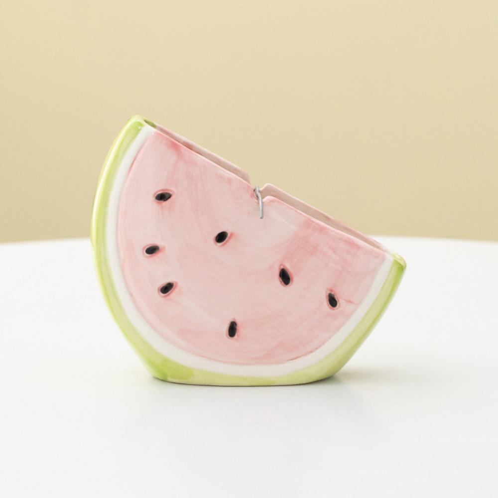 

Watermelon-Shaped Aromatherapy Burner Ceramic Mosquito Coil Tray Mosquito Coil Holder Living Room розовый