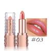 Fine Glitter Lipstick, Quicksand Gold Lipstick, Moisturizing Silky Mermaid Girl Pink, Long-lasting Waterproof, Grapefruit Orange