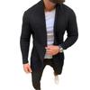 New Men's Knitted Sweatercoat Long Cardigan Fashion Casual Sweater Jacket Men Knit Trench Coat Autumn Streetwear Cardigan Man