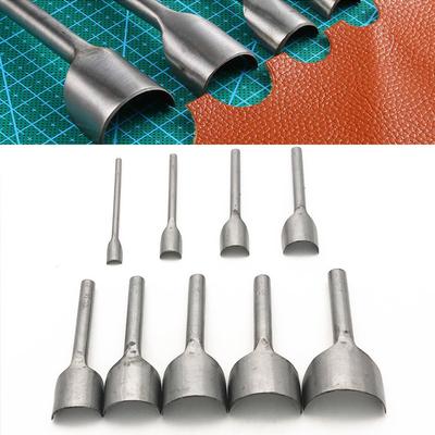 1Pc Leather Craft Tools Half Round Punch Leather Handmade Craft Tools Arc-shaped Half Punch Leather for Belt Strap 3mm-50mm JoomZL