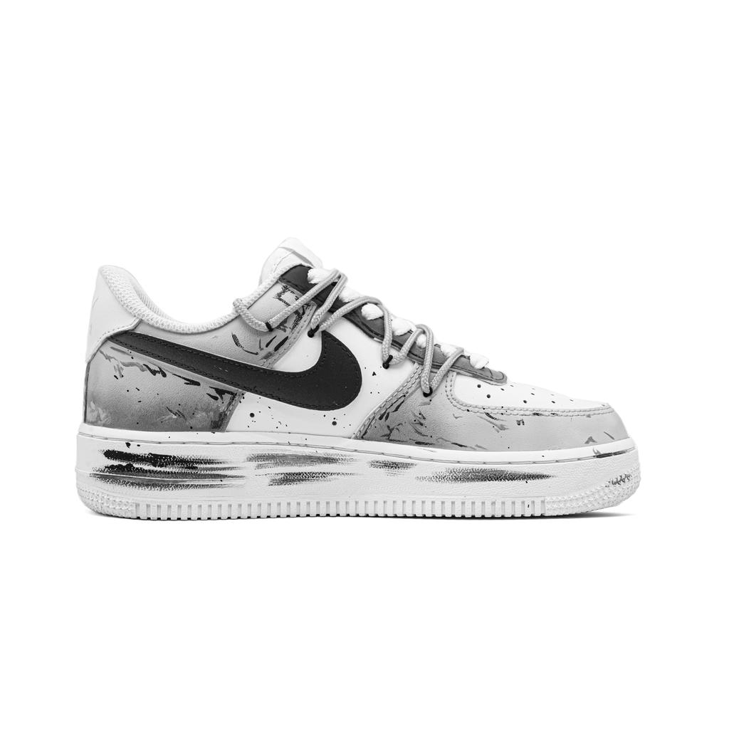 Nike Air Force 1 Distressed Dream Cow Leather Abrasion Resistant Low top Skateboard Shoes Unisex Black White CW2288-111(Team997-)