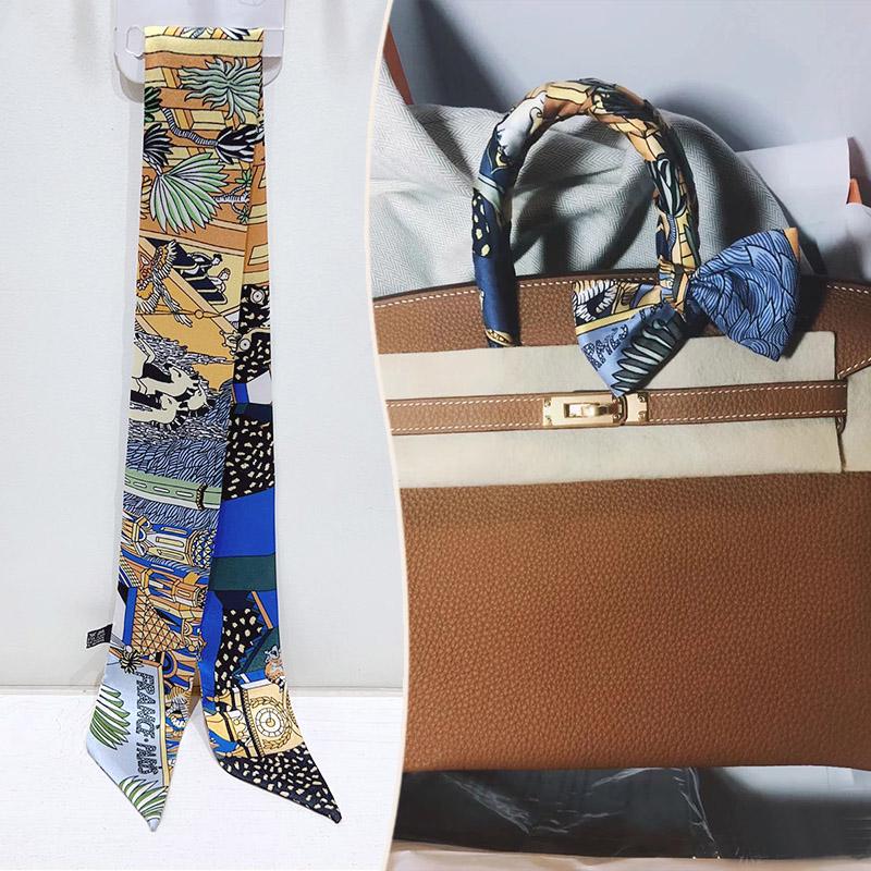 2024 Trendy Silk-Style Scarf Handle Wrap for Bags