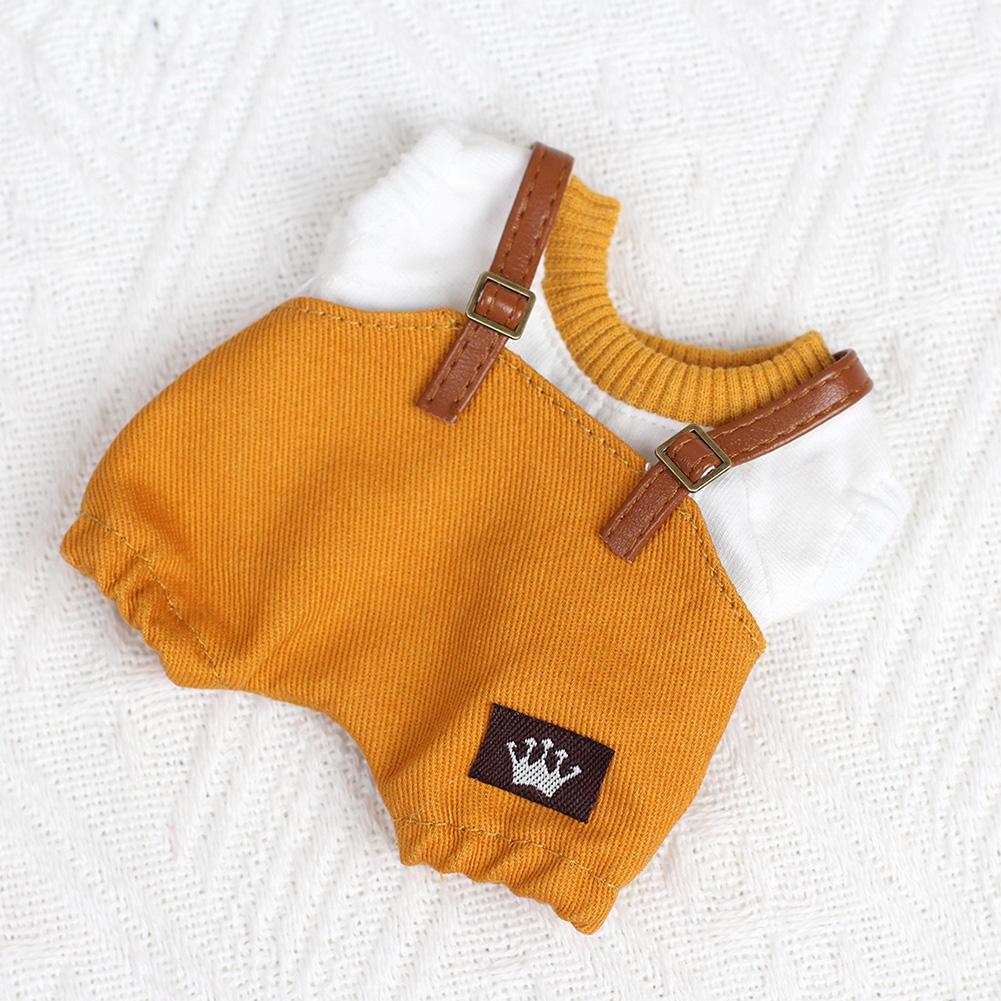 

Для 17 см Кукольная одежда Лабубу Модная одежда Толстовки Кукольная одежда Цветовые толстовки Кукольные аксессуары Милые украшения Маленькая одежда жёлтый