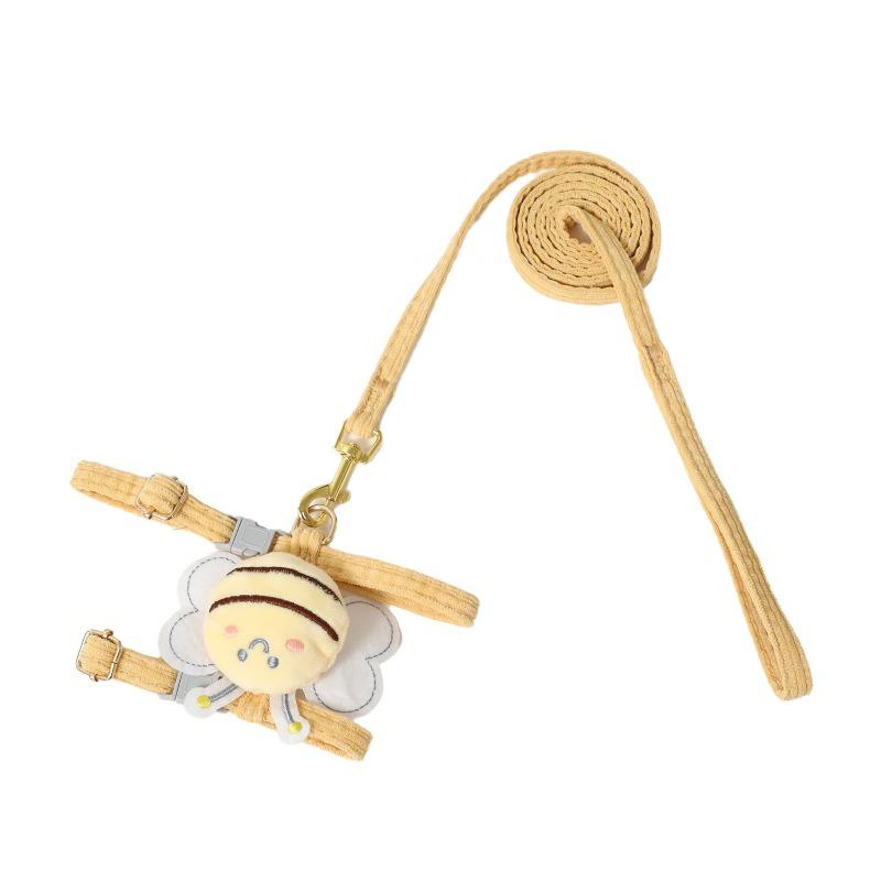Little Bee Cat Leash, Anti-escape Rope, I-shaped Adjustable Chest-back Cat Leash