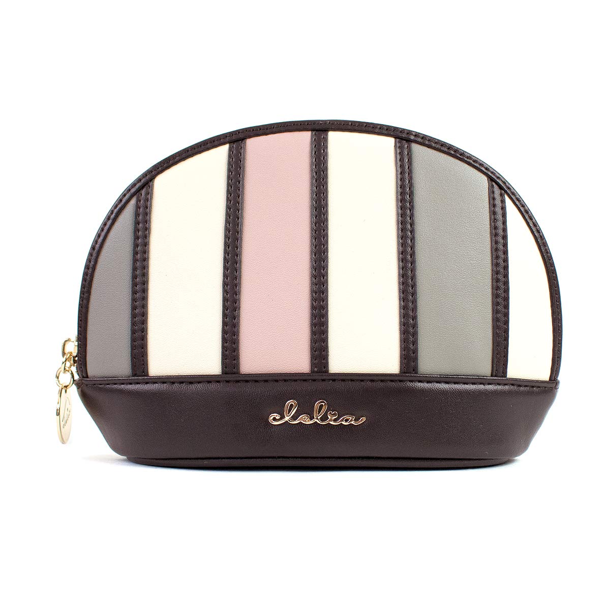 

Косметичка Clelia, разноцветная полосатая косметичка Bellezza Series [Cleria] для женщин [CL-62210] (Роза Грей)