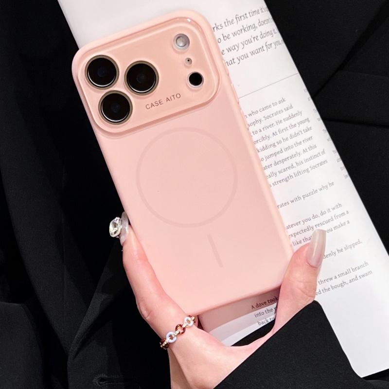 Luxury Liquid Magnetic for Magsafe Crystal Lens Case for iPhone 17 Pro Max  Air 16 15 14 13 12 Wireless Charge Soft Smooth Cover