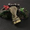 Intricate Metal Buddhas Sculpture With Snake Symbolism Temple Bronze Decoration For Mindful Living And Decors