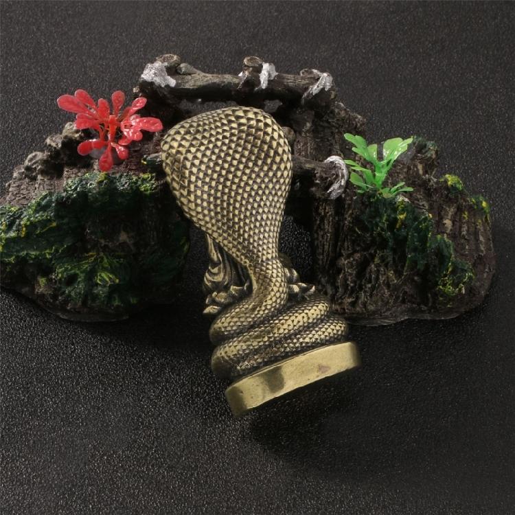 Intricate Metal Buddhas Sculpture With Snake Symbolism Temple Bronze Decoration For Mindful Living And Decors