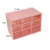 Transparent Nine-Grid Desktop Storage Box for Jewelry and Cosmetics