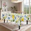 Lemon Flower Rectangle Table Cloth for Table Decor Kitchen Dining Waterproof Reusable Tablecloth for Tables Indoor Outdoor