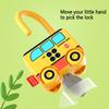 Baby Learning Lock with Key Car Games Early Educational Numbers Matching Locks Parent-children Interactive Unlocking Toys Sensor