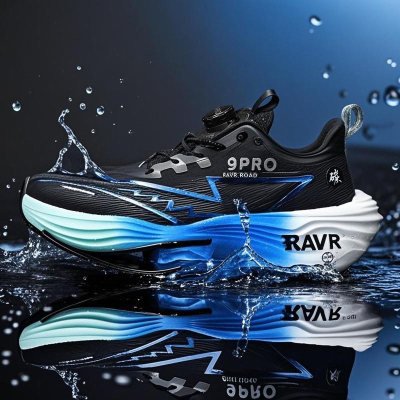 Men Racing Running Shoes Light Foam Carbon Plate Cushioning Stable Shoes Fashion Printed Sneakers Anti Slip Comfoy Tennis Shoes
