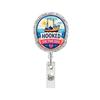 360° Swivel Retractable ID Card Holder Glitter Acrylic Badge Reel Nurse Badge Reel  Hospitals