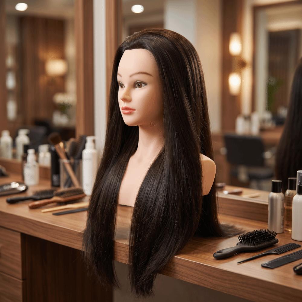 Kopfmodell Langhaar Trainingskopf Kreativer Frisuren Schaufensterkopf Erwachsenen Schaufensterkopf Salon
