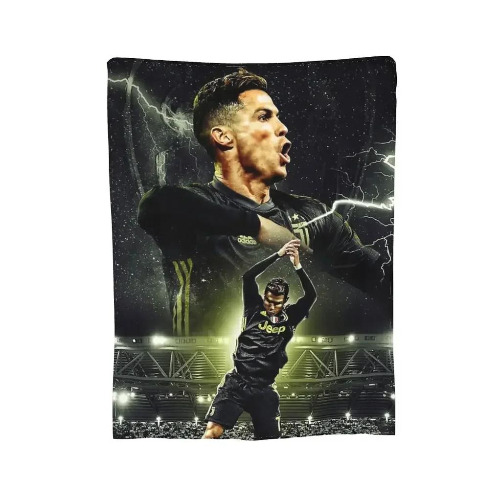 CR7 Cristiano Ronaldo Blankets Soft Warm Flannel Throw Blanket Bedding for Bed Living Room Picnic Travel Home Sofa