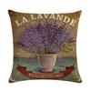 45X45Cm Decorative Throw Pillows Case Purple Lavender Flower Pillowcase Decorations Home Navidad Decor Flower Floral Decor