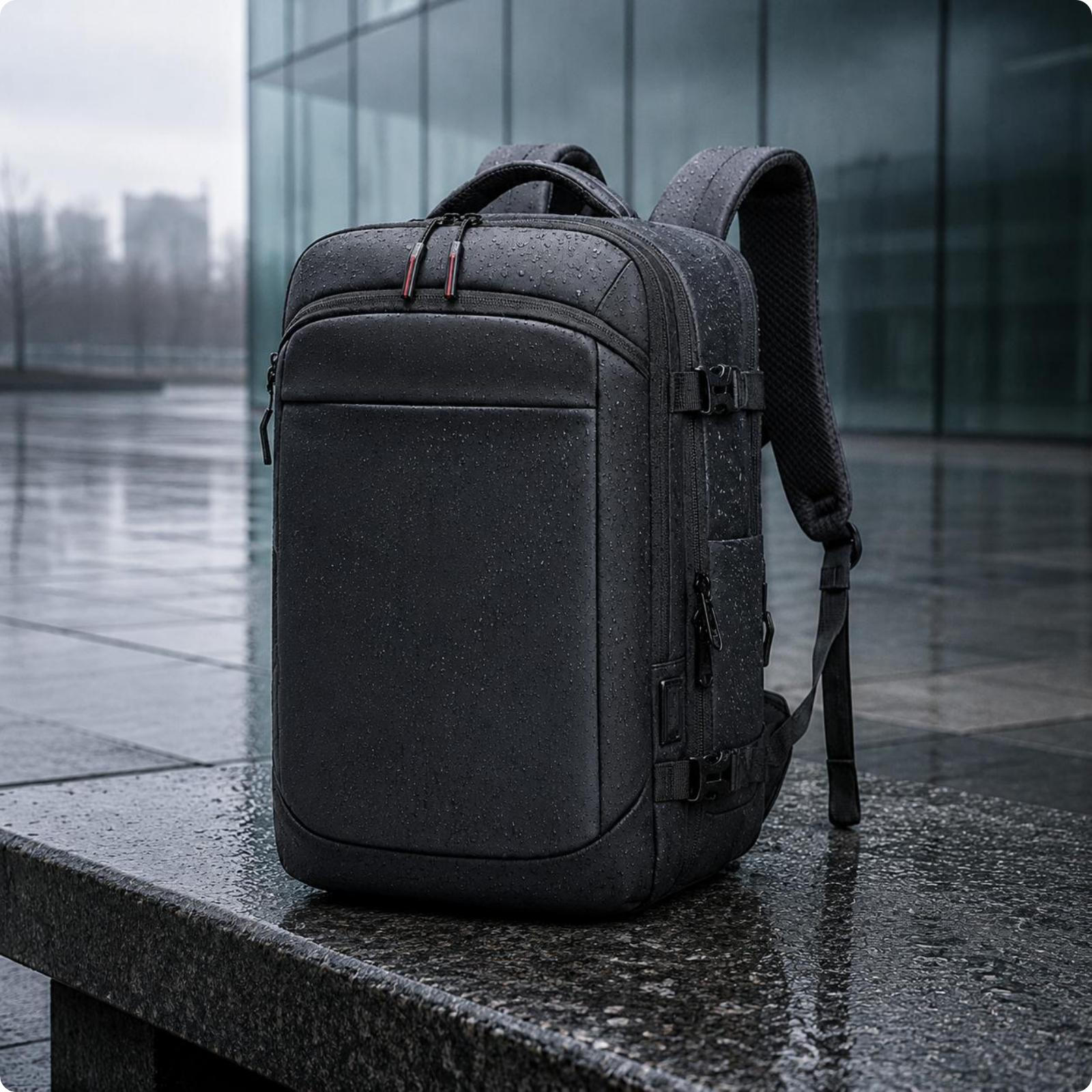 Laptop Backpack WaterResistant Computer Large Capacity Daypack for Men, Commute