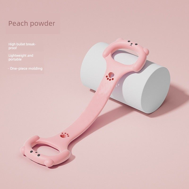 

Yoga Eight-Character Tension Device Open Shoulder Beauty Back Stretch Belt Female Elastic Belt Home Multi-Functional Fitness Equipment Pull Rope Cat Paw Pink(Novice recommend])