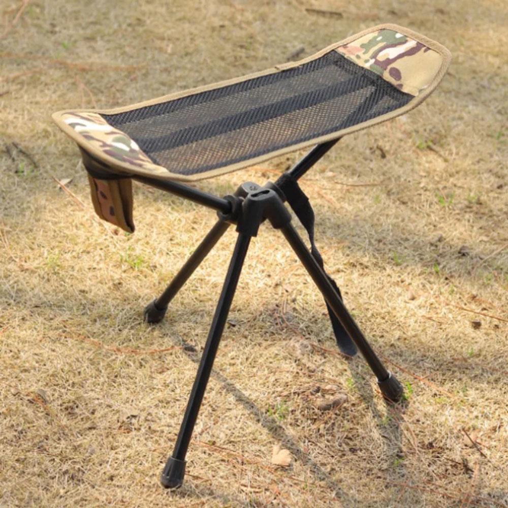 Klappbarer Moon Chair, praktische universelle Fußstütze in Camouflage, faltbarer Taburete, Mehrzweck-Stativ-Fußstütze zum Ziehen, Mazar.
