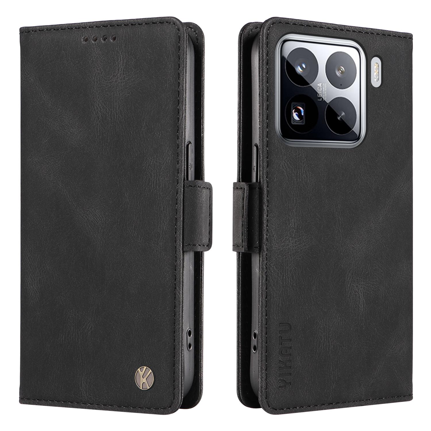 YIKATU YK-005 для Xiaomi 15 Pro чехол PU кожаный кошелек чехол для телефона кожа ощущение прикосновения A
