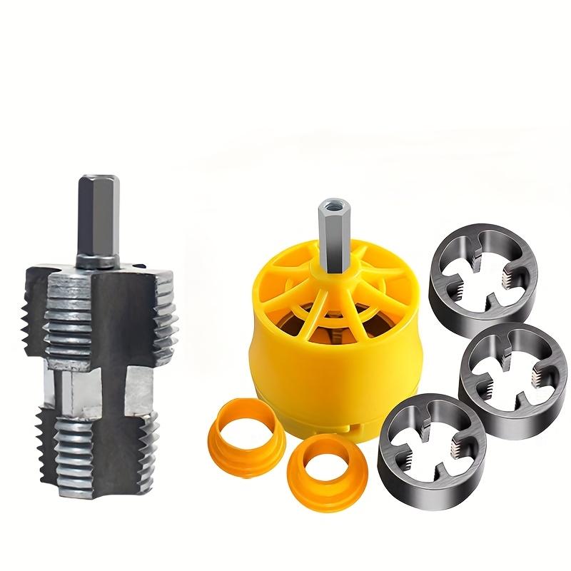 

инструмент для нарезания резьбы на водопроводных трубах сверлильного типа, резьбовая плашка для ПВХ труб, специально разработанная для электродрелей, набор метчиков для пластиковых труб 6pcs