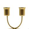 Candle Holder for Pillar Candles Decorative Stands 2 Arm Iron Ornament Candlestick