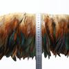 13 Color Natural Chicken 5-6 Inch Strip Strung Rooster Feathers for Craft Supply