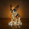 Modern Retro Interior Styling Geometric Faux Crystal Animal Sculpture, Sparkling Acrylic Cat/Owl/Eagle/Dog Statue, Exquisite Sculpture Gifts
