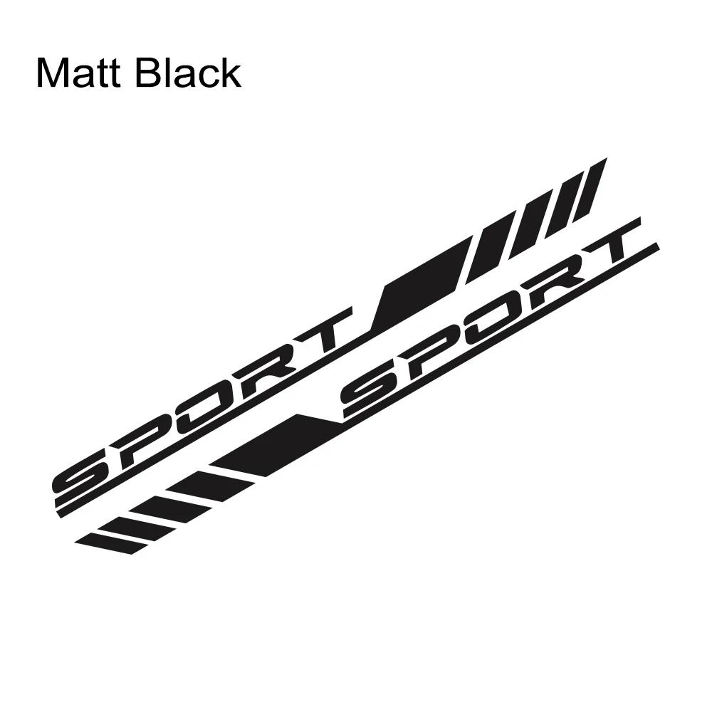 2PCS Car Door Side Skirts Stickers Sport Racing Car Vinyl Decals Waterproof Auto Body Styling Decoration Stickers Accessories