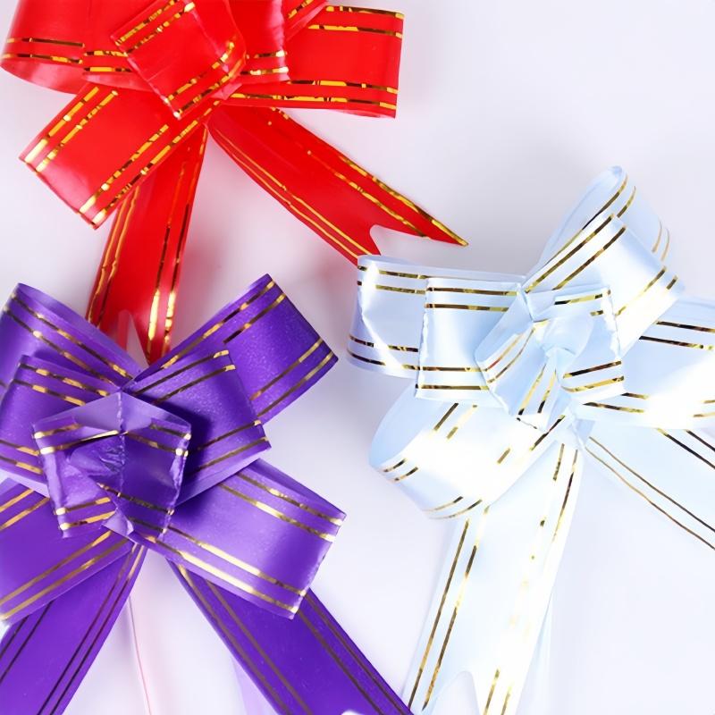 30 Pieces, 1 Set (random Color), Multi-color Bow, Hand Pulled Flower, Mixed Color Wedding Party Decoration