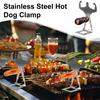 Paslanmaz Çelik Kaslı Adam Sosis Standı Taşınabilir Yeniden Kullanılabilir Ayakta Duran Adam Hot Dog Tutucu Dış Mekan Kamp Mangalı Barbekü Izgara Aksesuarları