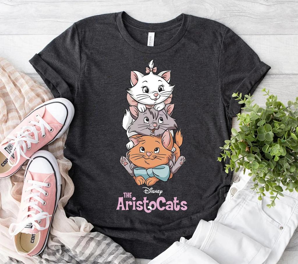 S Aristocats Pluche Shirt voor Unisex en Dames Nieuwe Casual Mode Geschikt voor Zowel Unisex als Dames Street Wear