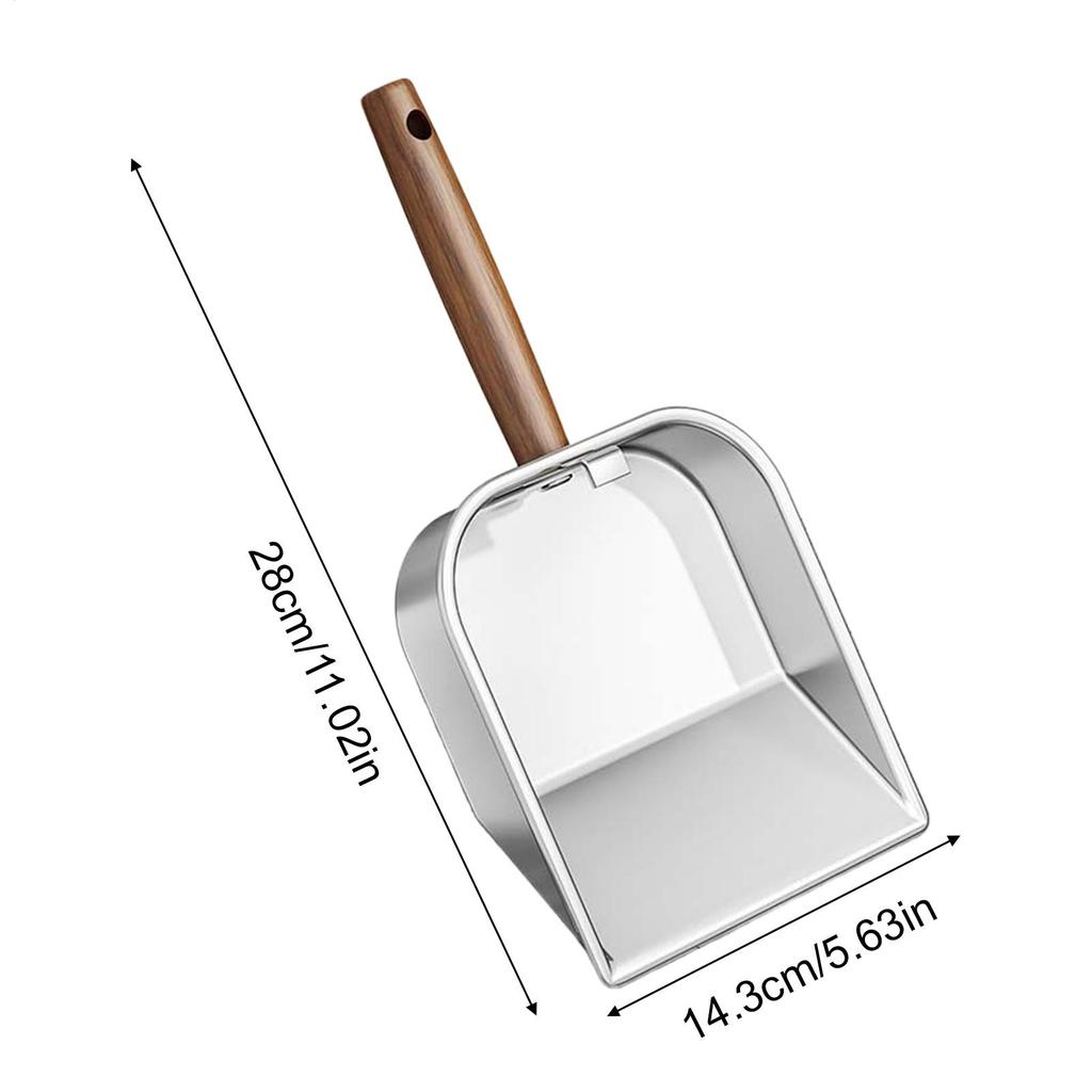 Cat Litter Scoop Kitten Poop Shovel with Wooden Handle Deep Pet Litter Shovel for Apartment Living Room Veterinary Indoor