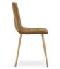 KARA Chair - Brown Velvet / Wood Color Legs X 1