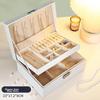 CADUKE Jewelry Storage Box for Necklaces, Earrings, Rings, Jewelry Organizer, White