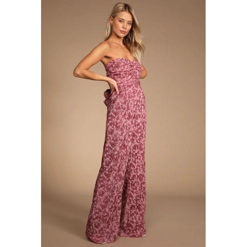 

Экспорт Одиночный Лу Дом Высокая талия Стройнящий Аура Взрослая Леди как Женщина Топ-труба Жаккард DIY Бандаж Банты Утягивающий талию Цельный комбинезон Pink TWIPS S