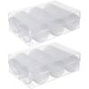 100 Pcs Commemorative Coin Round Box Storage (40mm Pieces) Cutlery Organizer Collecting Case for Pp Clear Plastic Holders